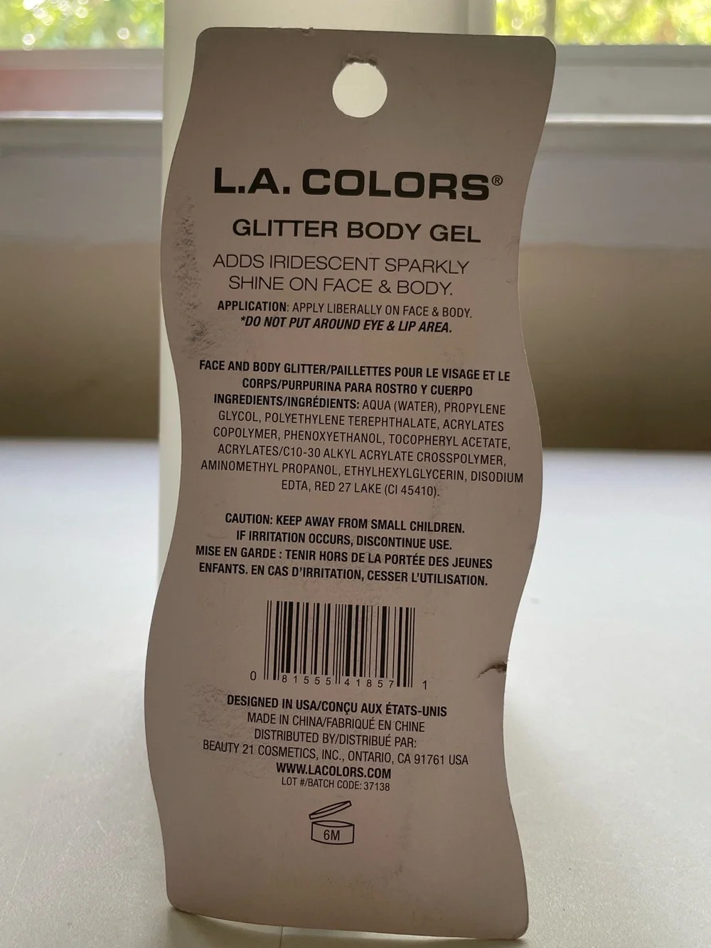 L.A. Colors Magical Shine Glitter Body Gel – Starlit NIP